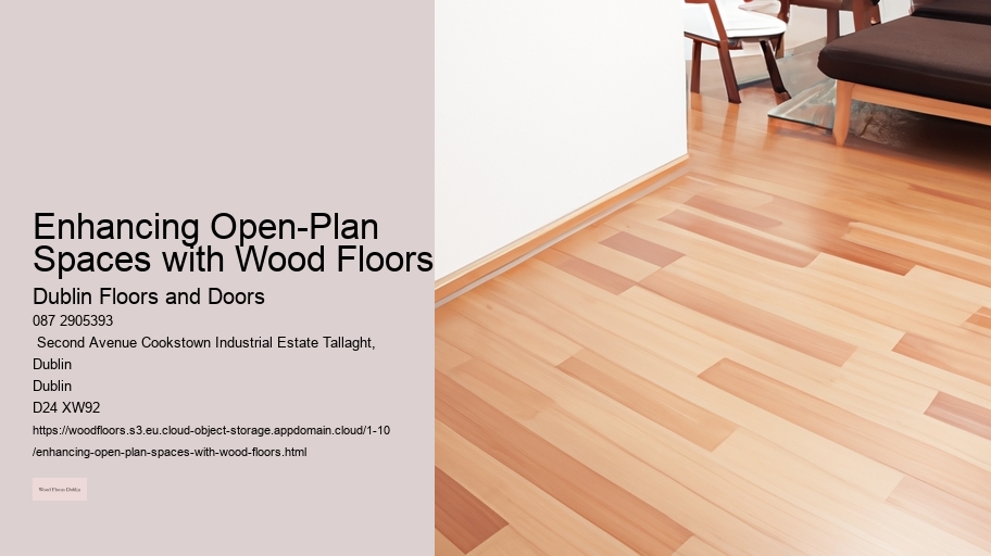 Enhancing Open-Plan Spaces with Wood Floors