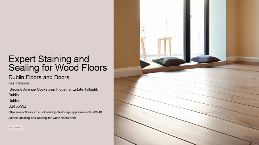 Expert Staining and Sealing for Wood Floors